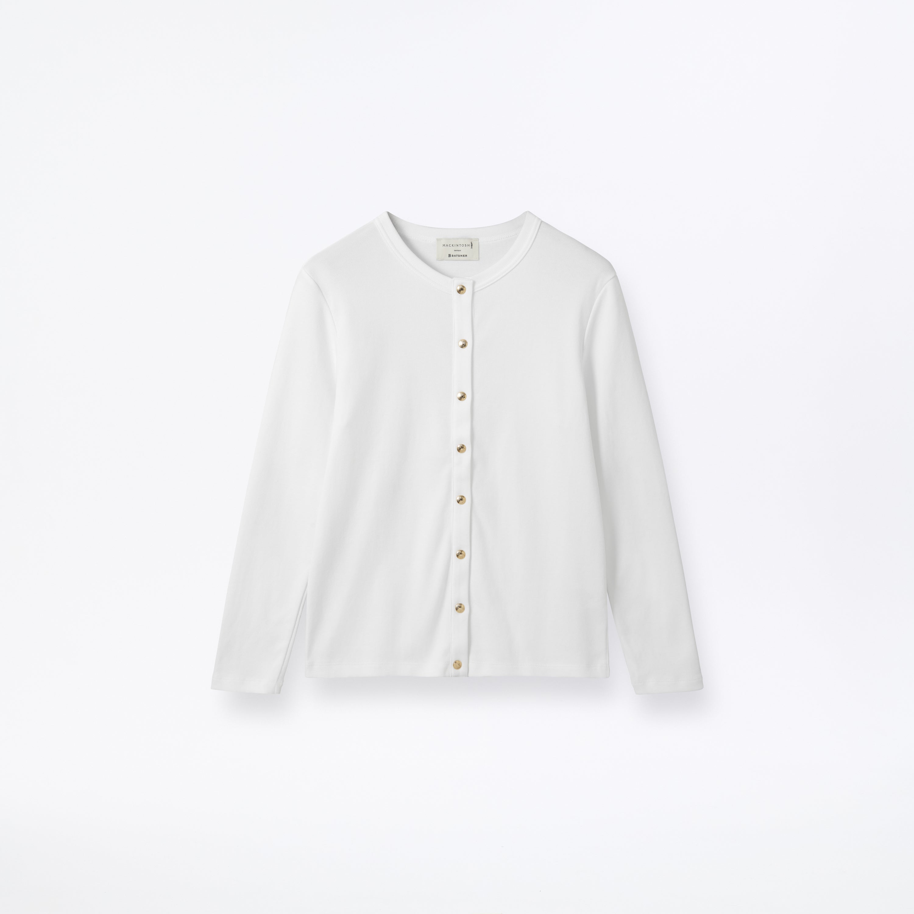 Fine Rib Cotton Cardigan