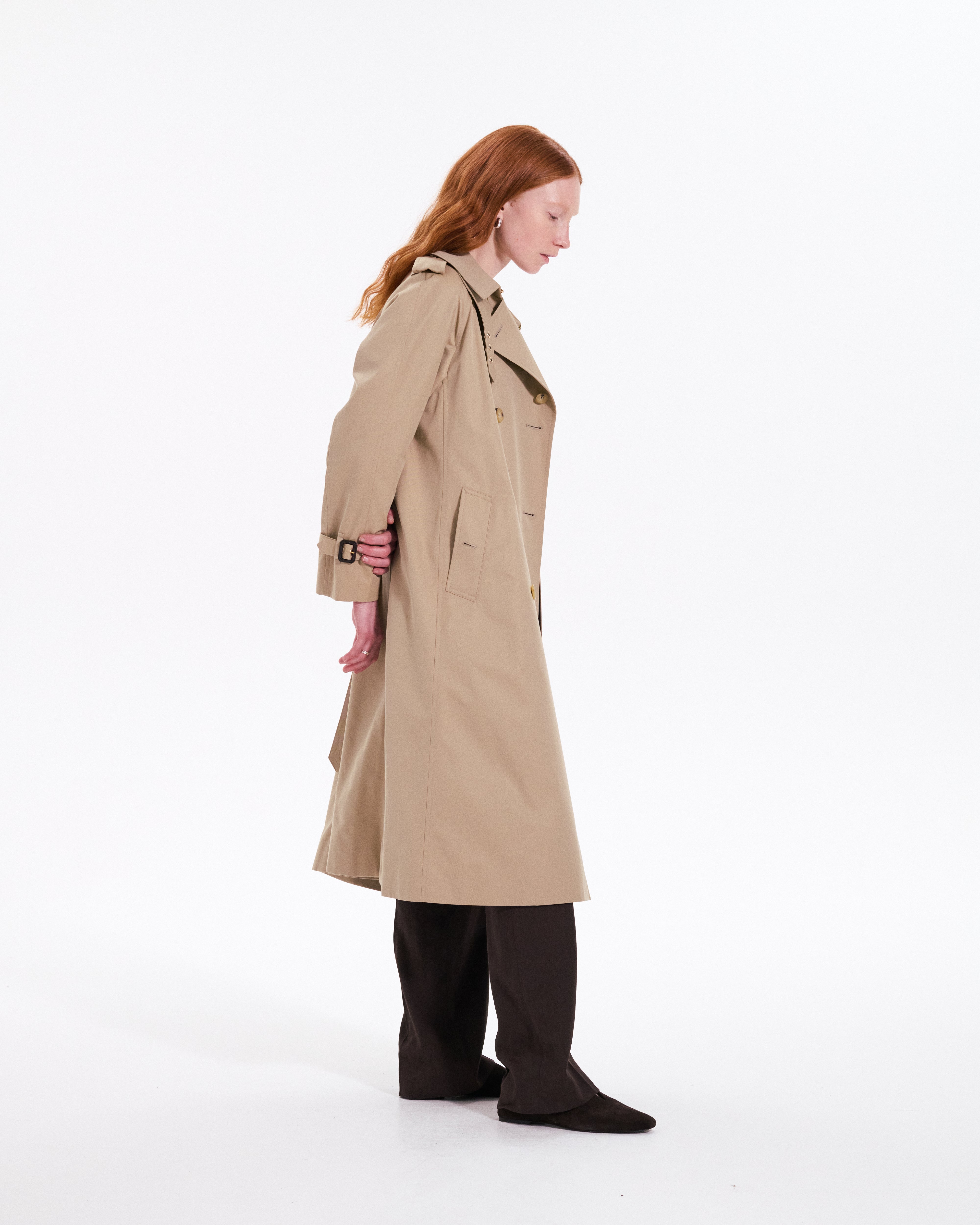Forrest Gabardine Double Breasted Trench Coat
