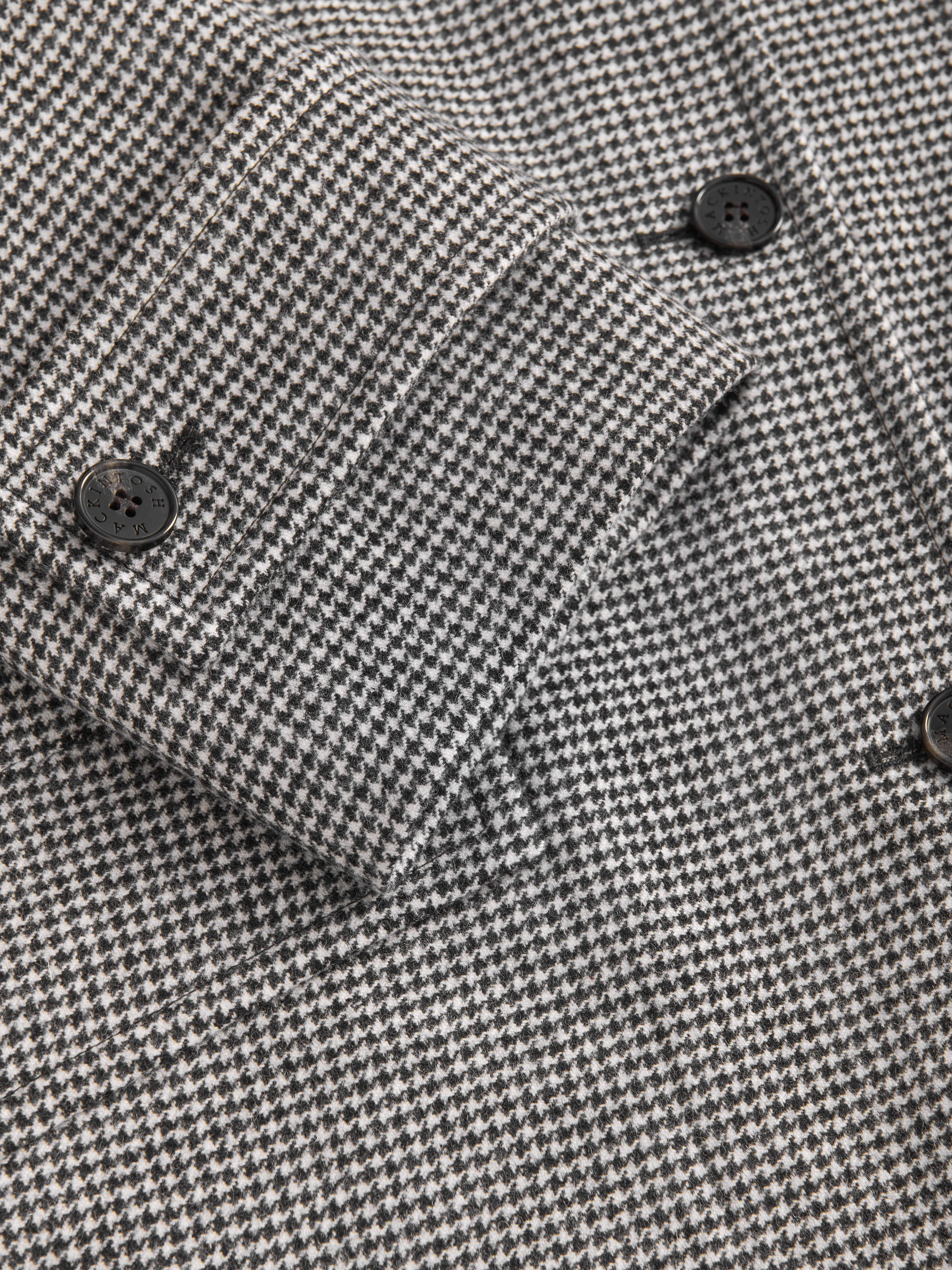 HUMBIE - スリムロングウールコート / ハウンドトゥース – Mackintosh