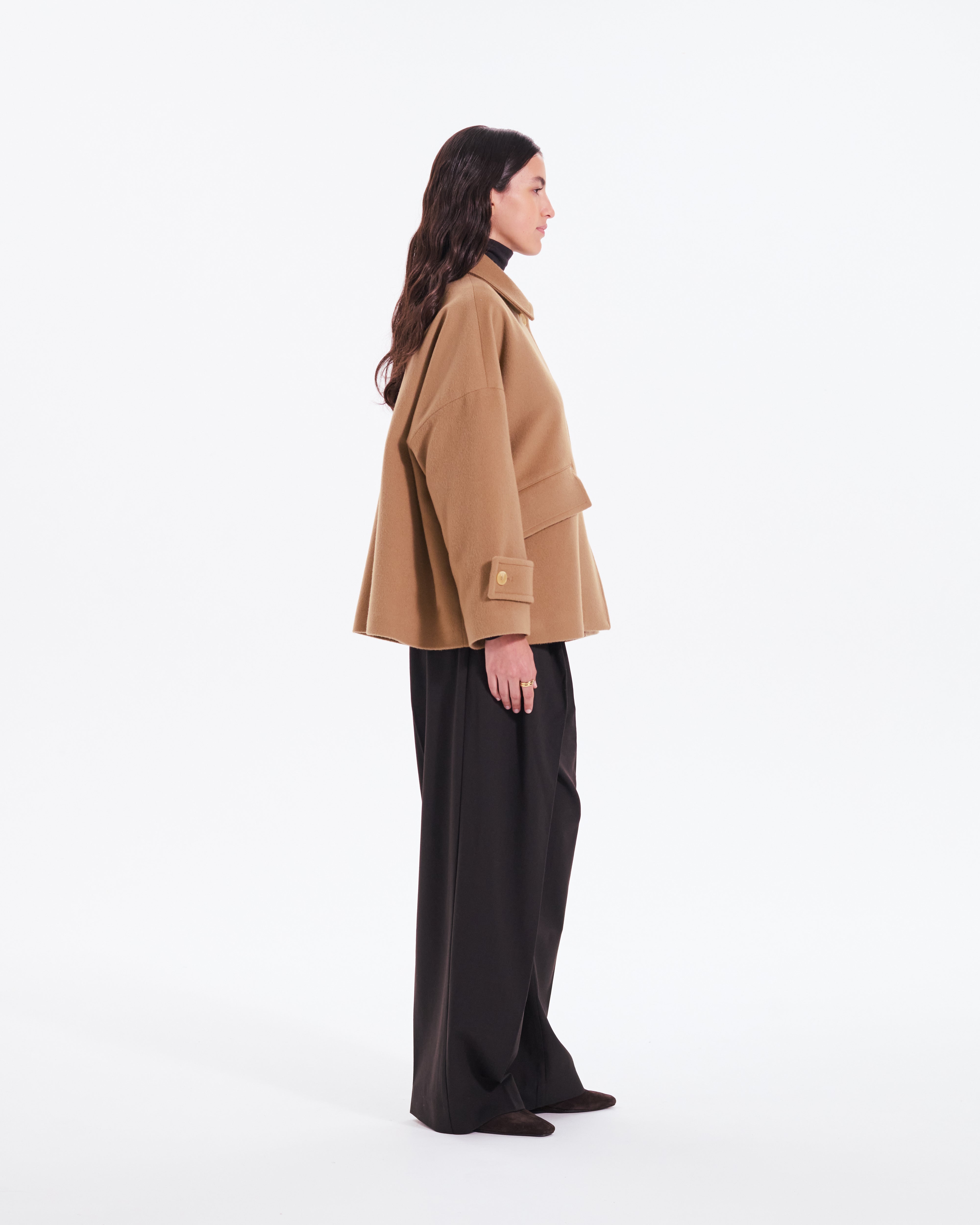 ウィメンズ ハンビー ウールカシミヤブレンド ショートコート – Mackintosh