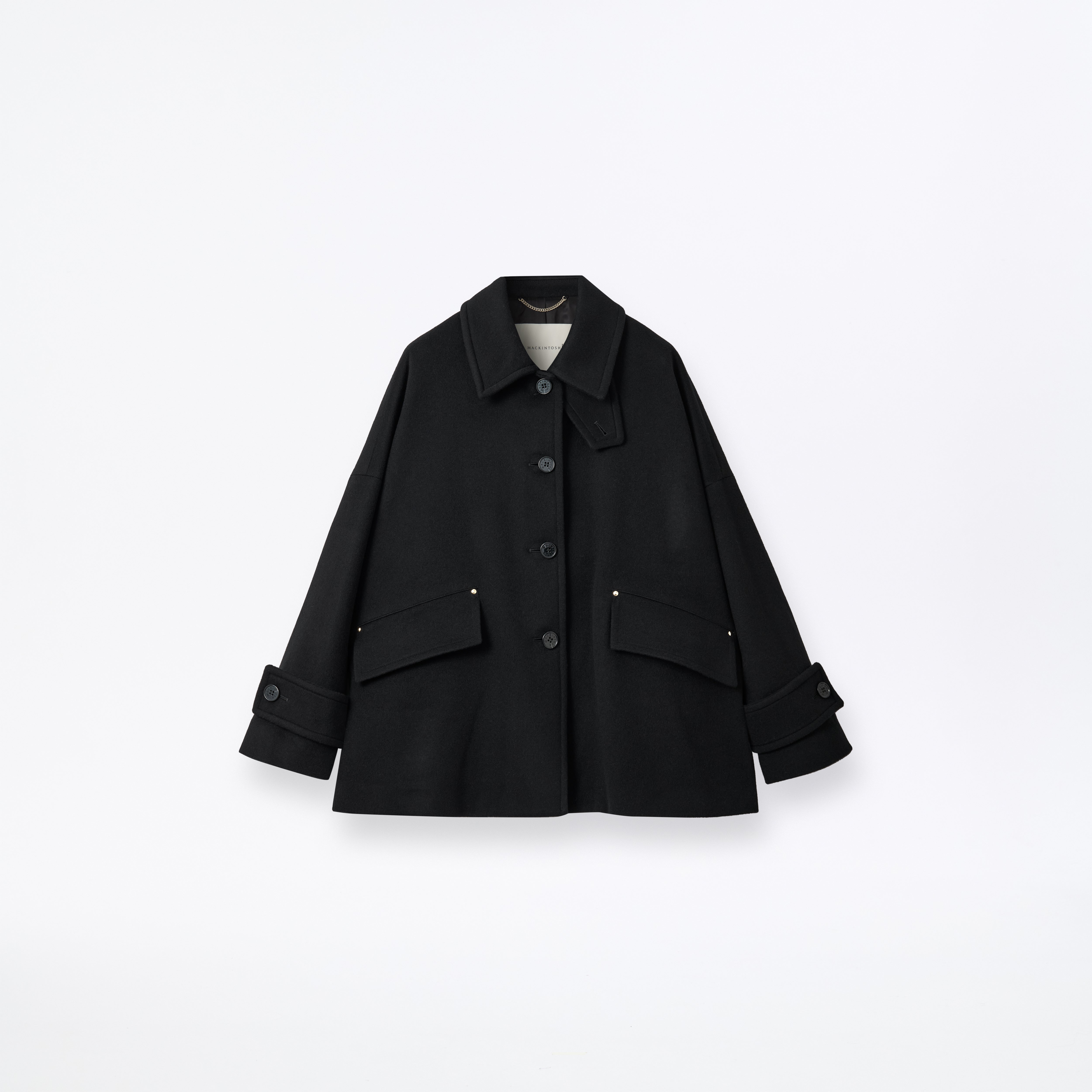 Humbie Wool Cashmere Blend Short Coat