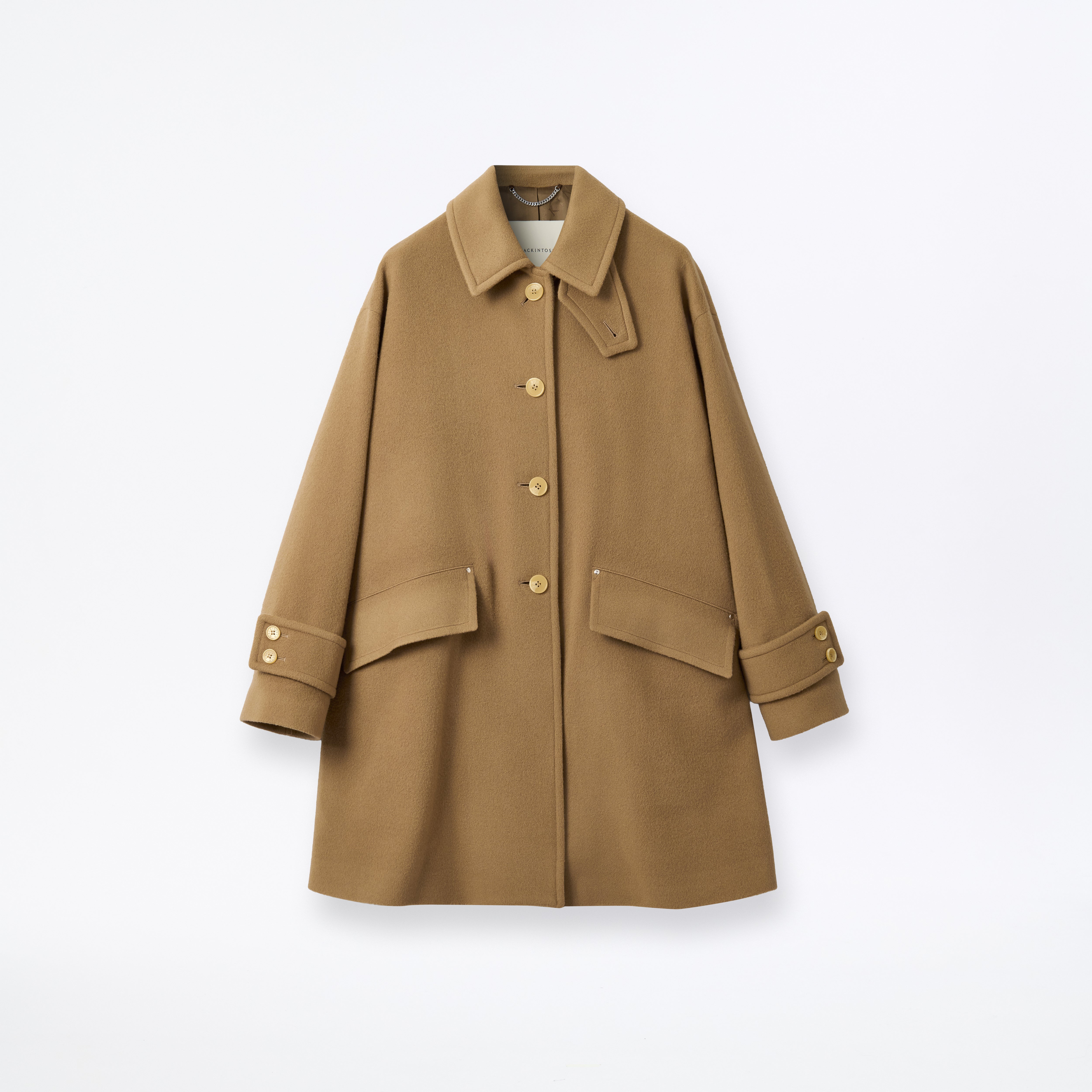 W Humbie Slim Cashmere Wool Blend Coat CL Beige