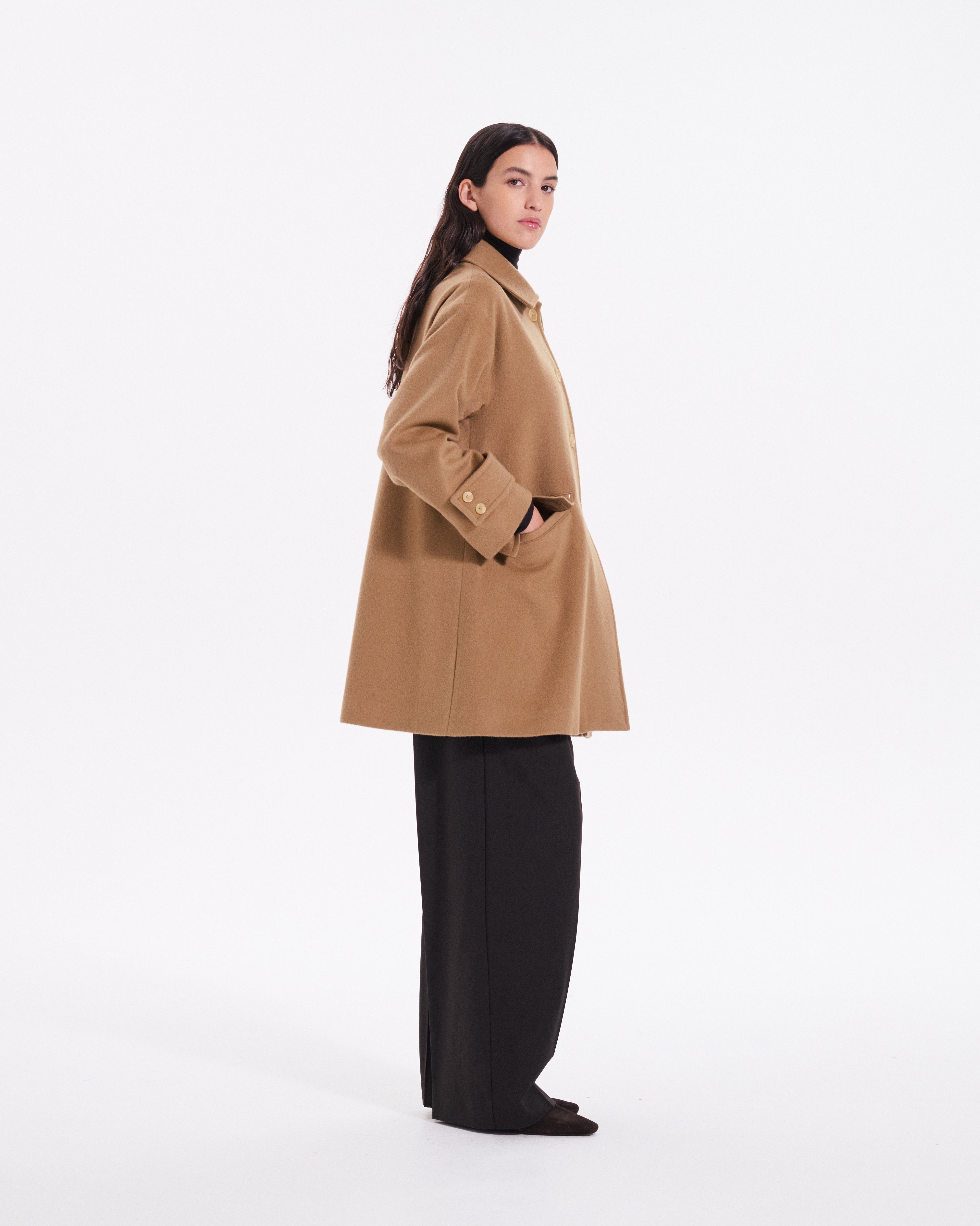 ハンビー スリム カシミヤウール混コート – Mackintosh