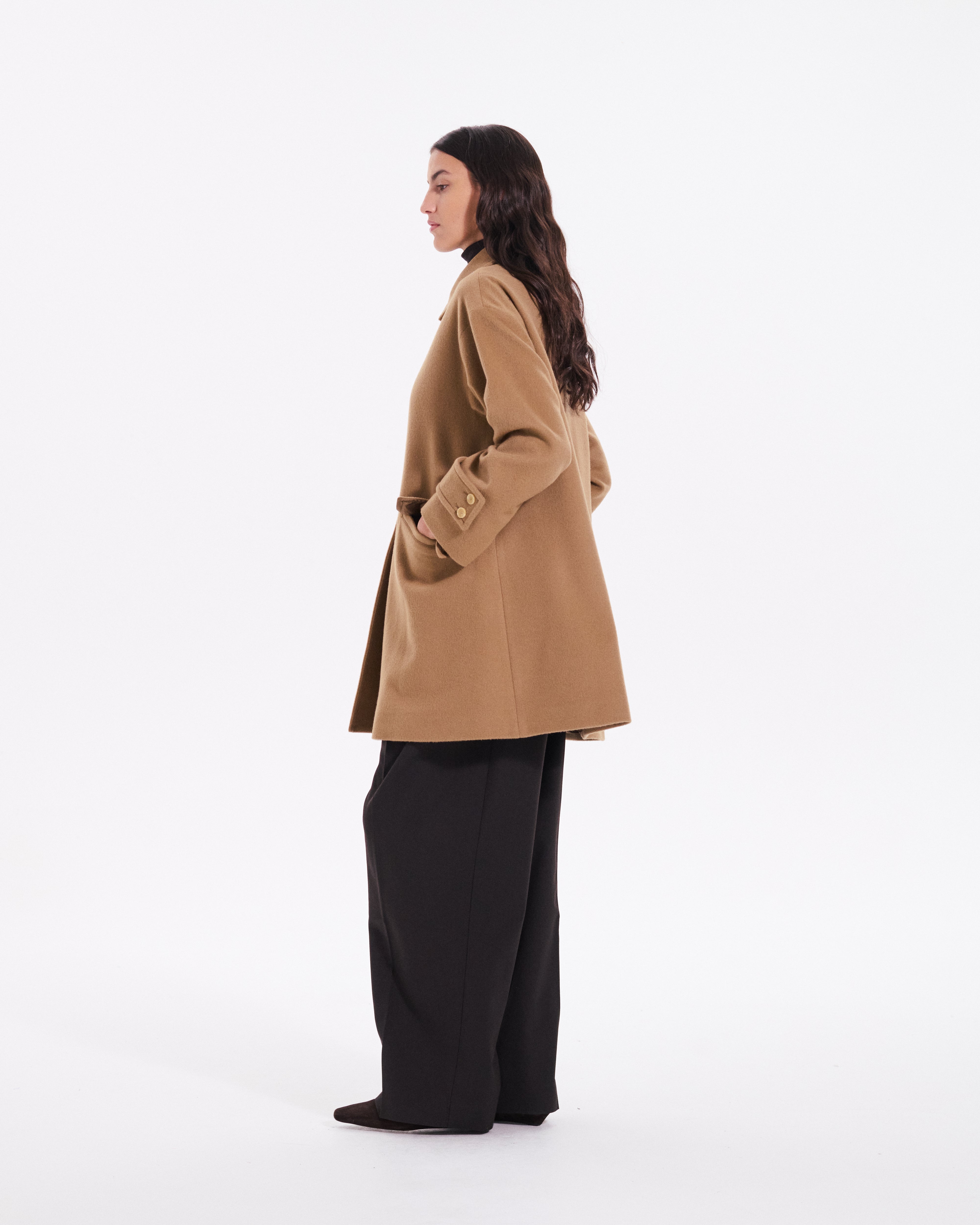 ハンビー スリム カシミヤウール混コート – Mackintosh