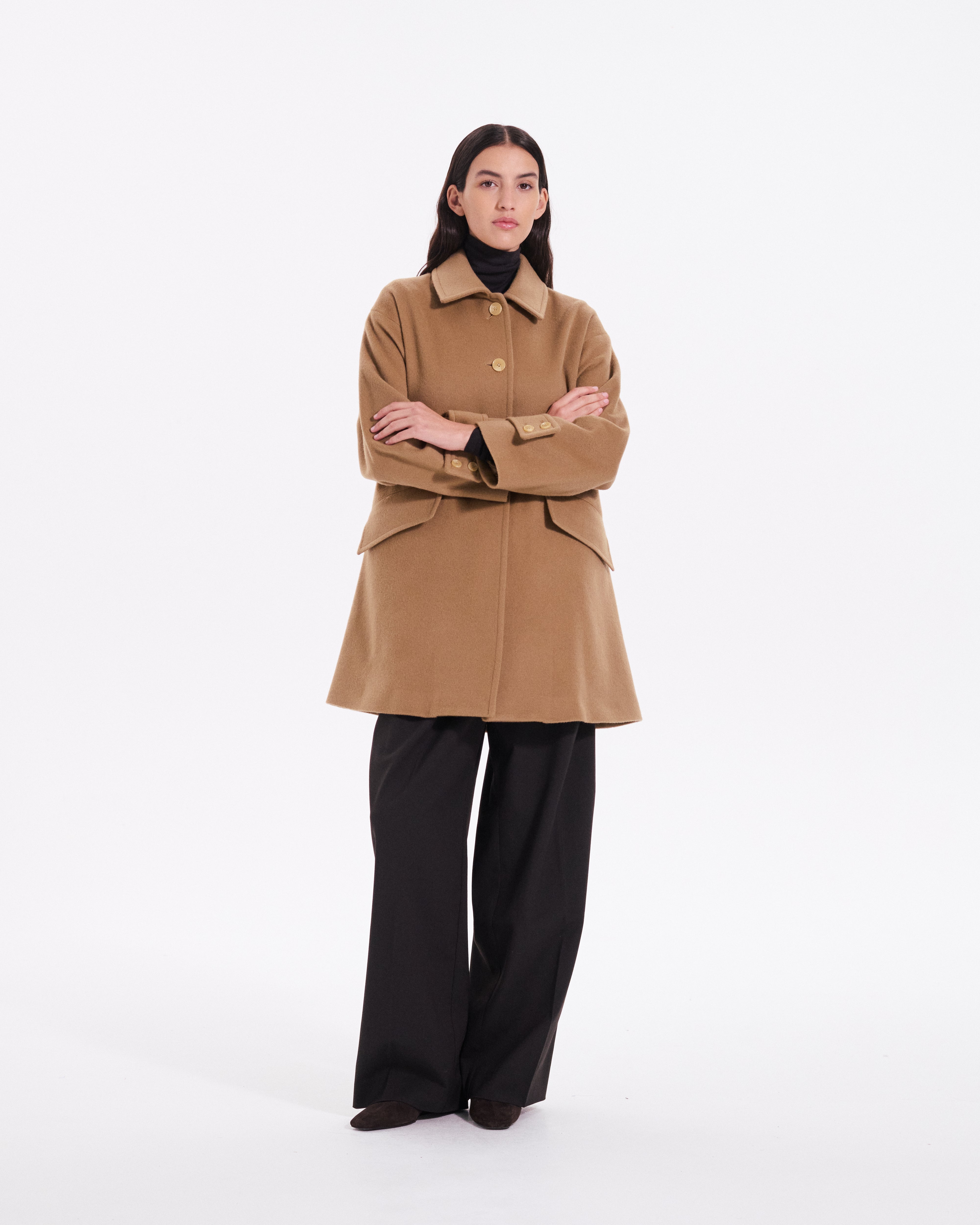 ハンビー スリム カシミヤウール混コート – Mackintosh