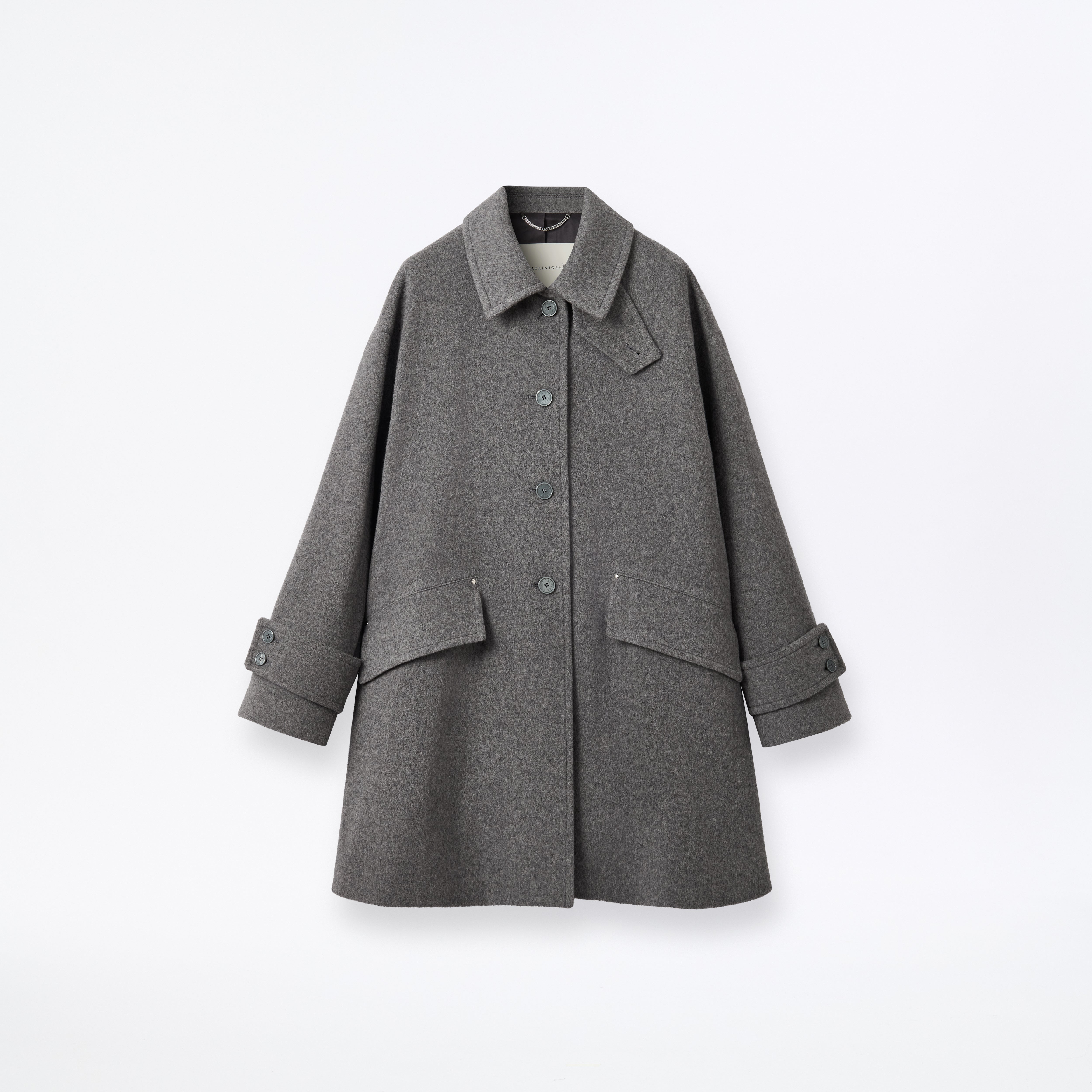 W Humbie Slim Cashmere Wool Blend Coat CL Light Top Grey