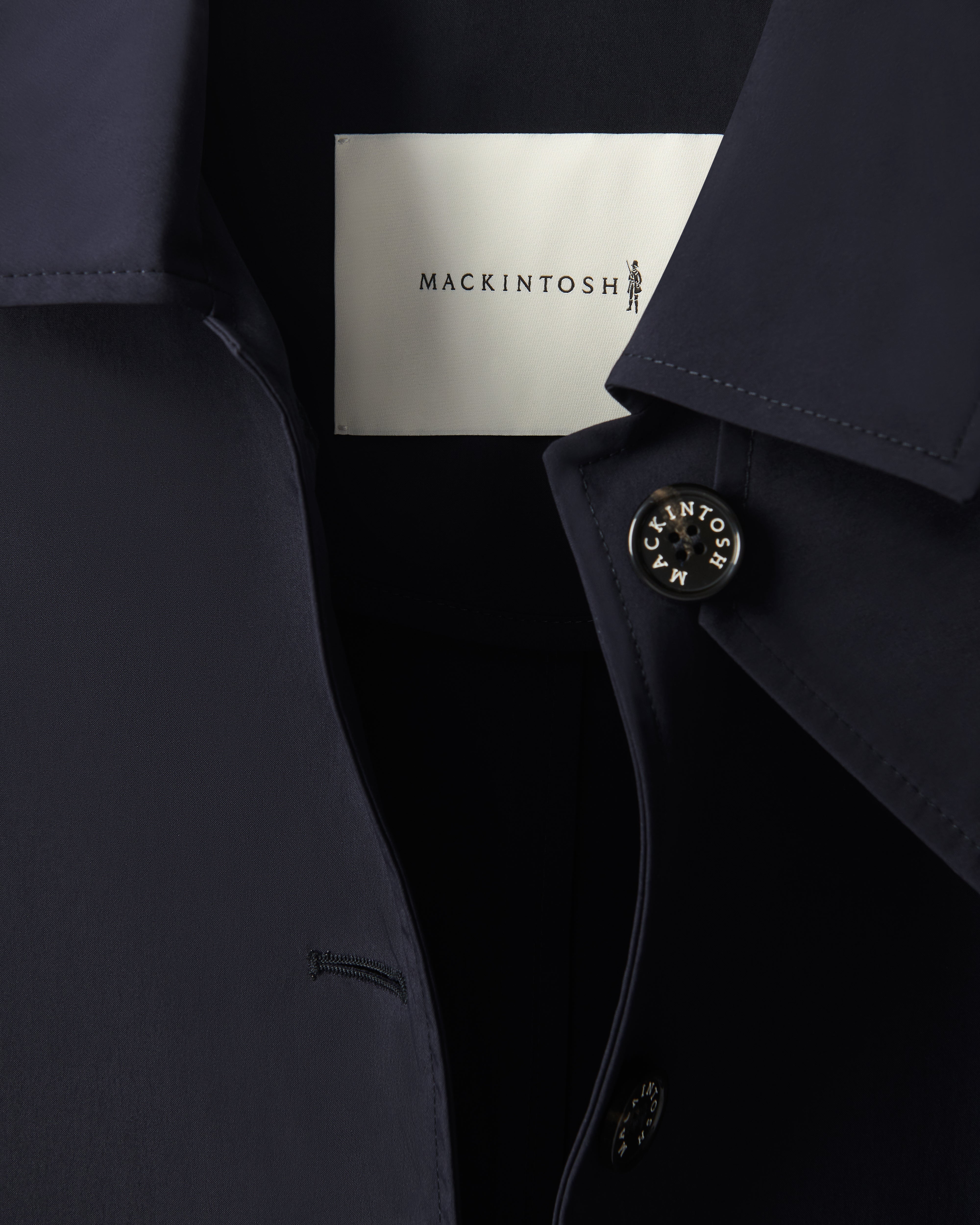 Womens Humbie Oversized Coat in Navy – Mackintosh