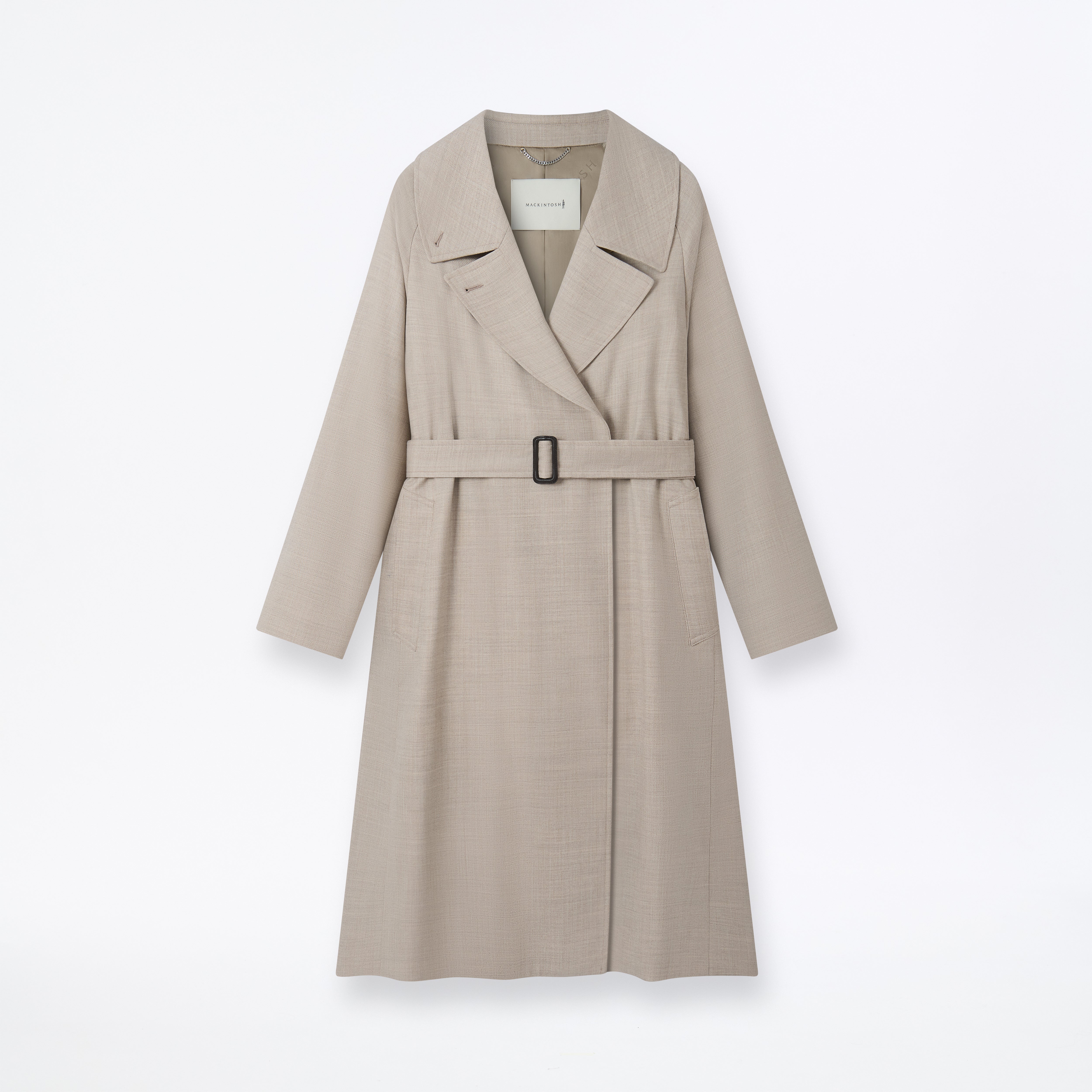 Laggan Belted Wool Gabardine Trench Coat