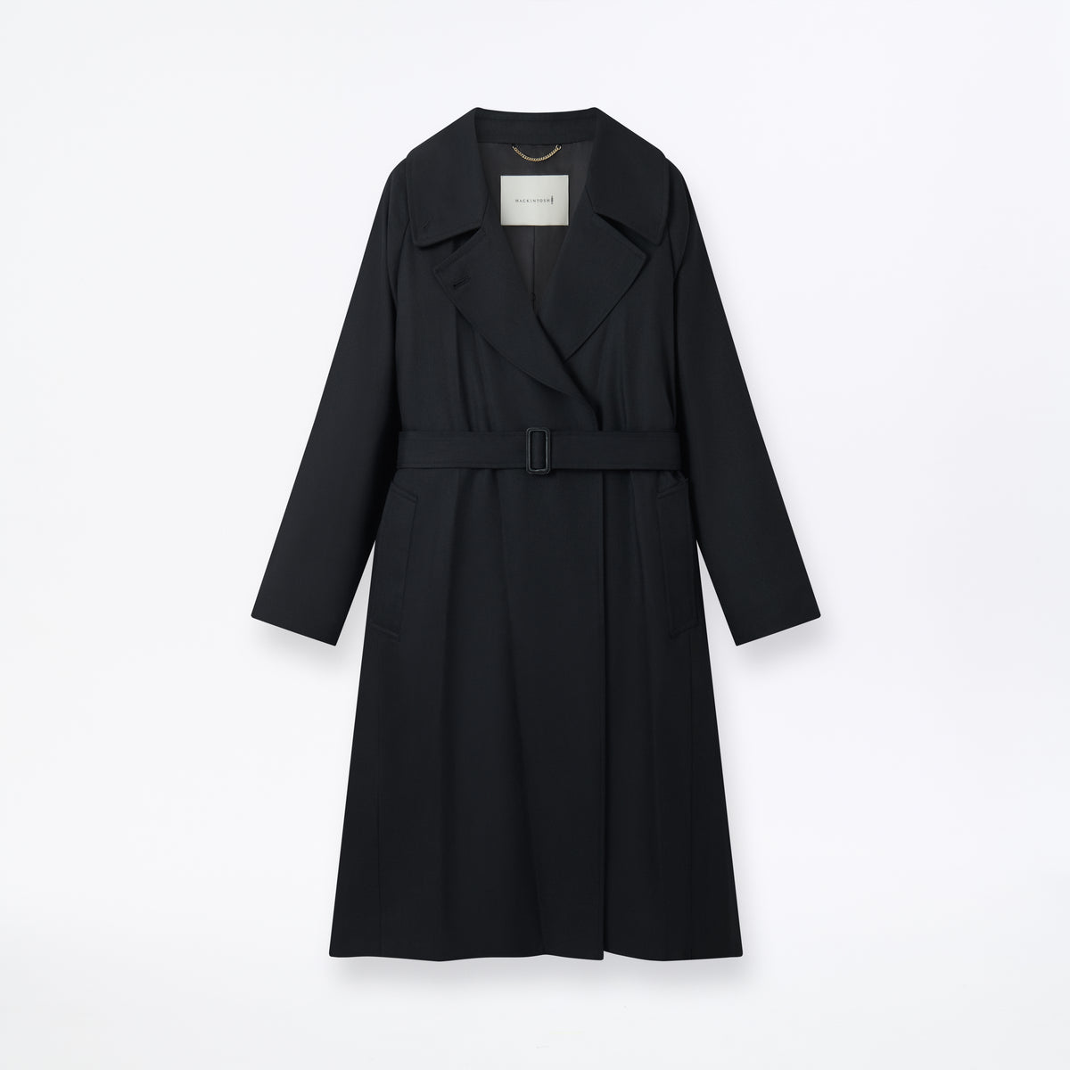 Laggan Belted Wool Gabardine Trench Coat