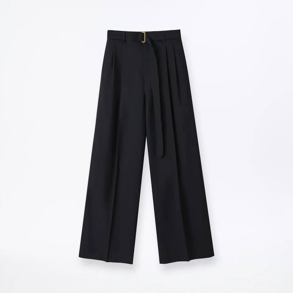 Polmood Wool Pleated Trousers - CL