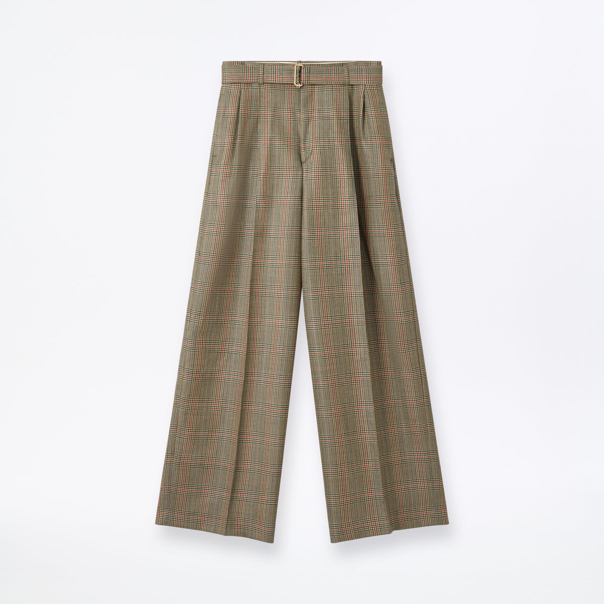 Polmood Wool Pleated Trousers