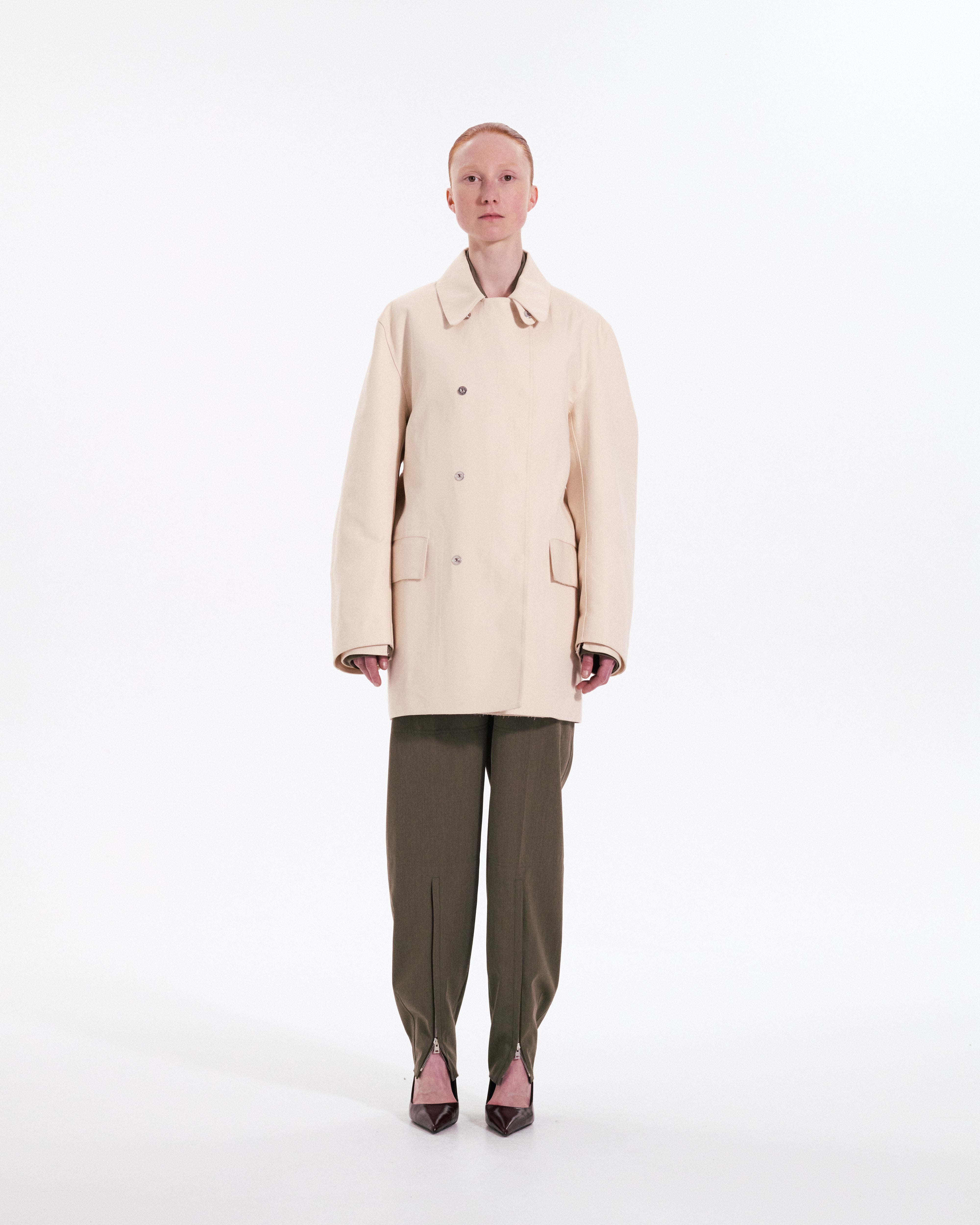 Double Faced Caban Coat