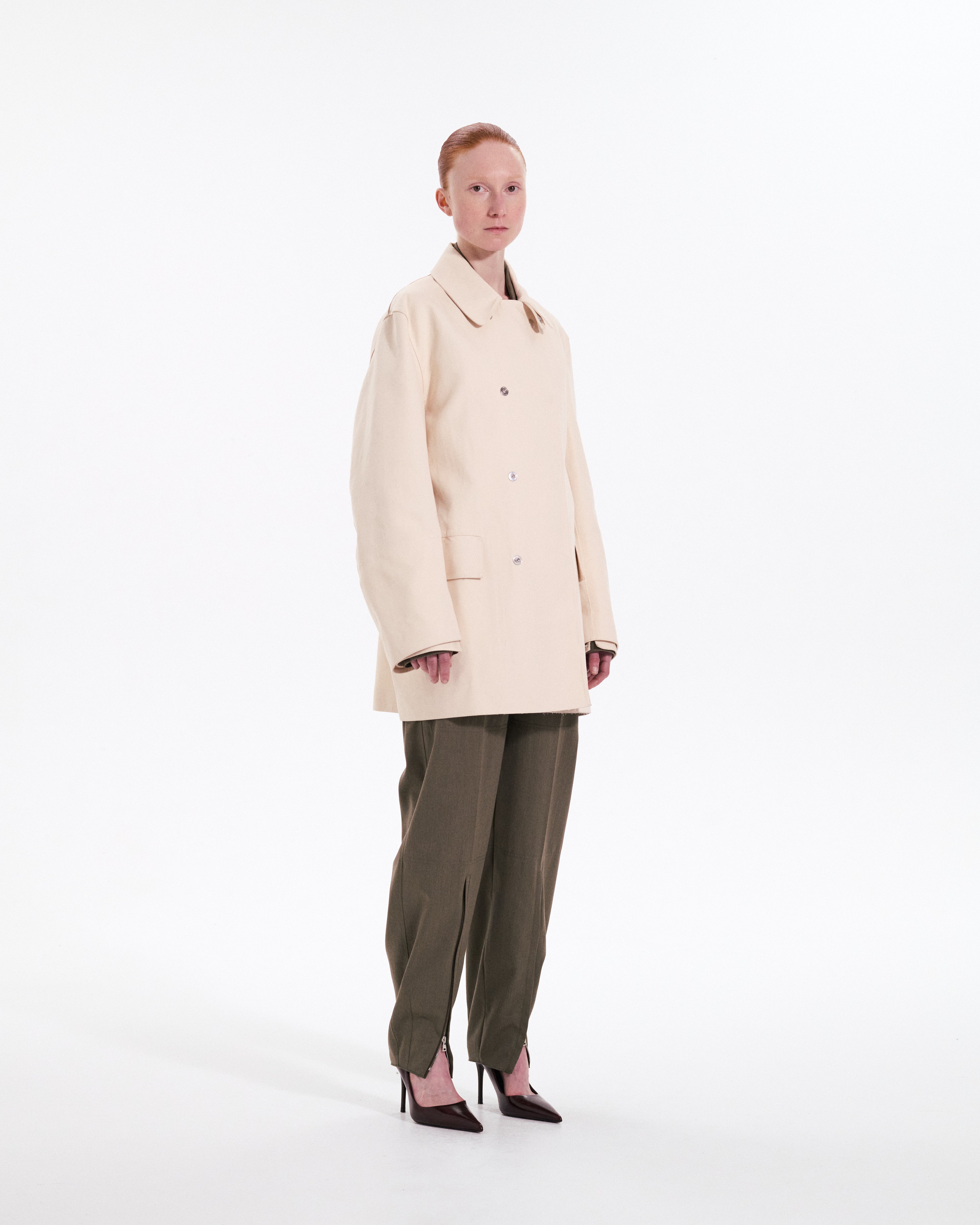 Double Faced Caban Coat