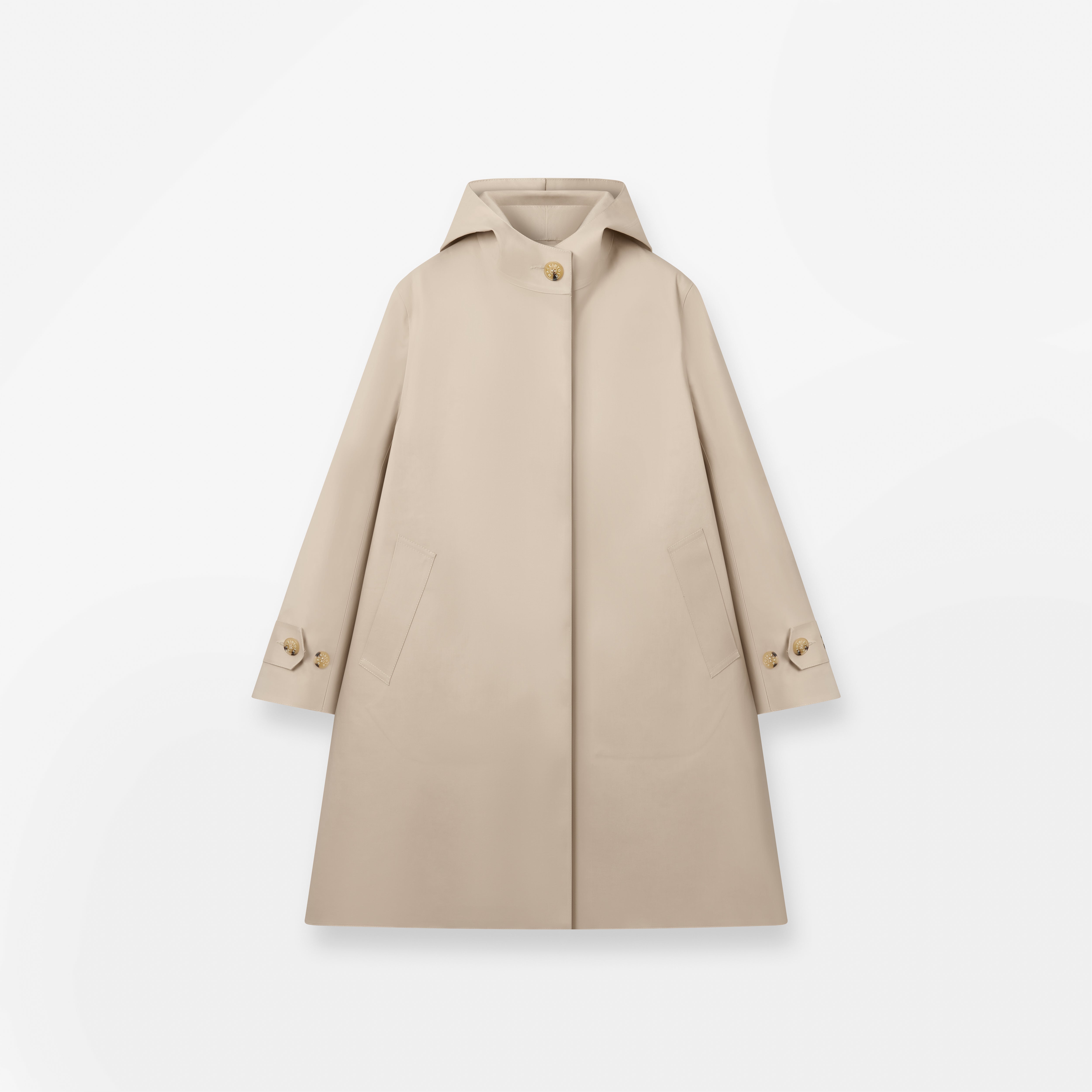Women's Watten Rubberised Hooded 3/4 Length Coat – Mackintosh